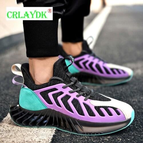 CRLAYDK Colorful Mens Tennis Shoes Walking Breathable Non Slip Running Sneakers Workout Trainers Blade Increased Youth Schoenen