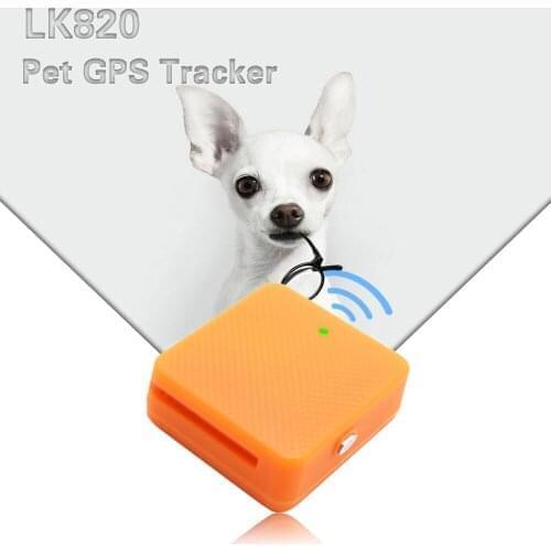 LK820 Waterproof Mini Pet GSM GPS Tracker Locator For Dog Cat With Long Standby Geo-fence Free App Platform Tracking Device