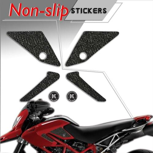 Motorcycle fuel tank pad tank grip protection Non-slip stickers knee grip side applique for DUCATI 2008-2012 HYPERMOTARD