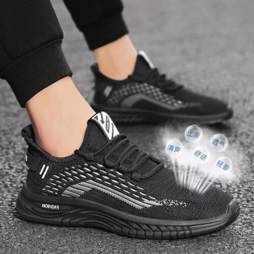 2021 Autumn Mens Youth Trend Fashion Simple Outdoor Walking Shoes Comfortable Breathable Mesh Sports Shoes Mens Casual Shoes