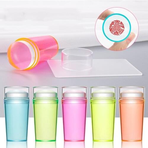Nail Seal Set Nail Polish Print Manicure Nail Transfer Stamper Nail Stamp Beauty Scraper Plate Jelly Silicone Nail Art Stamper