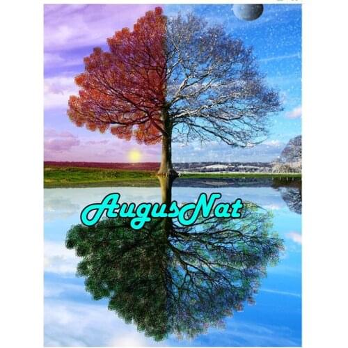 Season tree diamond painting landscape full diamant embroidery picture diamond dotz puzzle crystal stickers scenery new arrivals