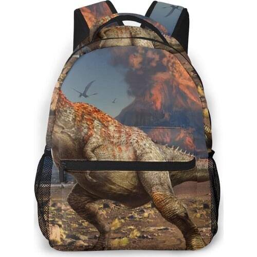 OLN Backpack Women Shoulder Bag For Teenage Girls Dinosaur Bagpack Female Ladies School Backpack