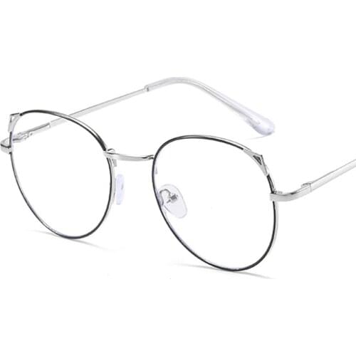Ladies Cat Eye Glasses Women Myopia Glasses Frame Myopia Eyeglasses Ultralight Metal Glasses -0.5 To -6.0