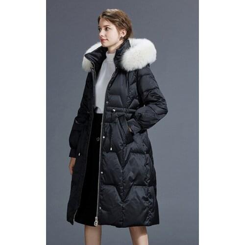 Real Fox Fur Collar Down Jacket Winter Coat Women Clothes 2020 Korean Long Coat Female Warm Parka Manteau Femme Y864