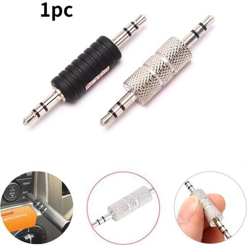 1PC 3.5mm Male To 3.5mm Male Audio Adapter Connector For Mobile Phone PC Notebook 3.5 Plug To 3.5 Jack Stereo Speaker