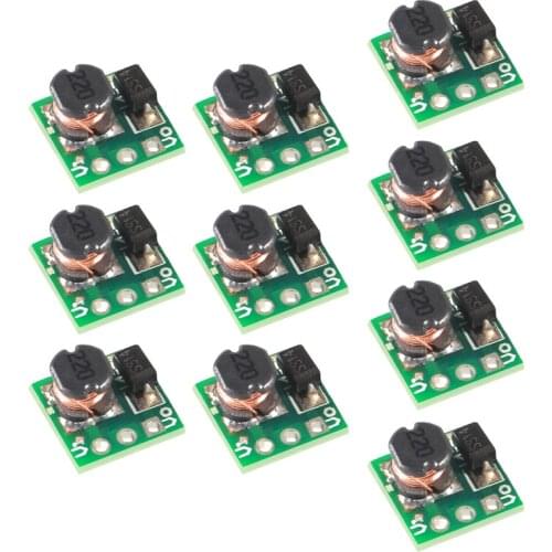 10pcs/lot 0.9-5V To 5V DC-DC Step-Up Power Module Voltage Boost Converter Board 1.5V 1.8V 2.5V 3V 3.3V 3.7V 4.2V To 5V