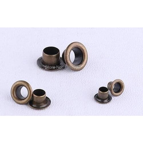 100pcs/lot Bronze color metal garment Eyelets round shape Eyelets Inner 10.5/8/6mm Scrapbooking embelishment
