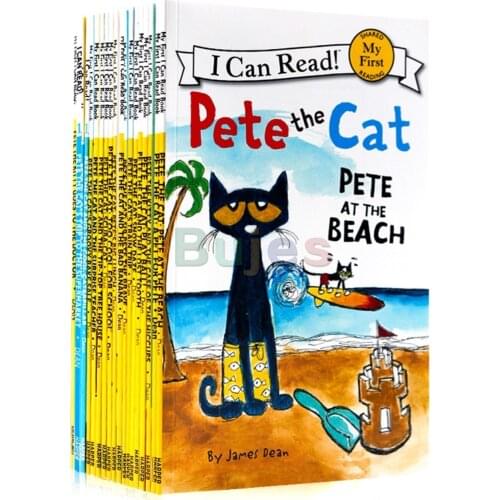 19 book/set, I Can Read The Pete Cat English Books For Kids Story Libros Educational Toys For Children Mini Reading books