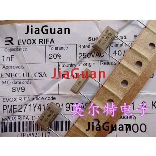 20PCS NEW RIFA PME271 0.001UF 102/250VAC 1NF 250VAC PCM10 PME271Y410MR 1N 1000PF250V 1000P