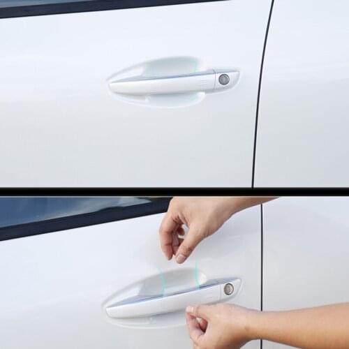 5Pcst Car Handle Protection Film Car Exterior Transparent Sticker for Peugeot 206 207 208 301 307 308 407 2008 3008 4008