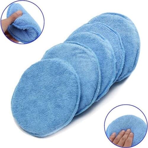 1pc Diameter Blue Car washer Sponges Car &Motorcycles Accessories Microfiber Wax Applicator Polishing Sponges pads