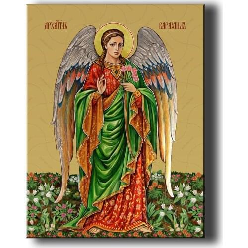 2021 New Diamond Embroidery Barachiel Angel Diy Diamond Painting Full Round Square Mosaic Rhinestone Cross Stitch Kit A2316