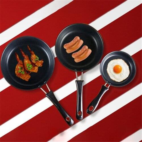 Non-Stick Frying Pan Thicken Bottom Saucepan Household Fried Egg Pancake Pan Durable Cooking Pot for Home Kitchen 5 Sizes