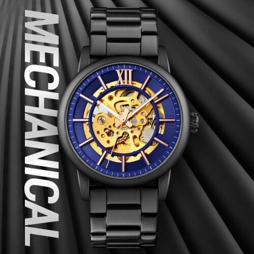 SKMEI Charm Mechanical Wristwatches Hollow Dial Men Automatic Classic Watch Waterproof Women Horloges Hour Clock reloj mujer