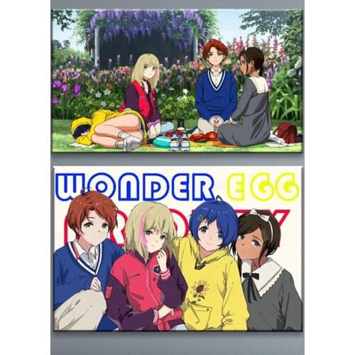 Hd Hot Anime Wonder Egg Priority Posters Home Decor Retro Poster Wall Sticker Living Room Bar Cafe Decoration Pictures
