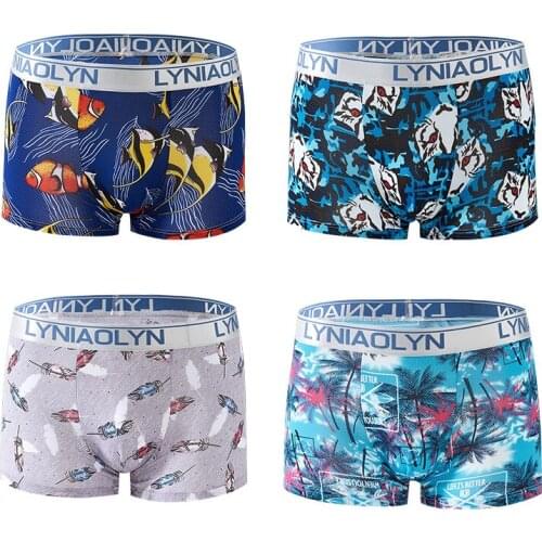 Мужские трусы с принтом 暖念初心 China At AliExpress