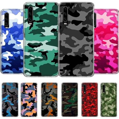 Amouflage Pattern Camo military Army Phone Case For Huawei P40 P30 P20 P10 Mate 30 20 10 Pro Lite P Smart Z 2019 Plus Art Cover
