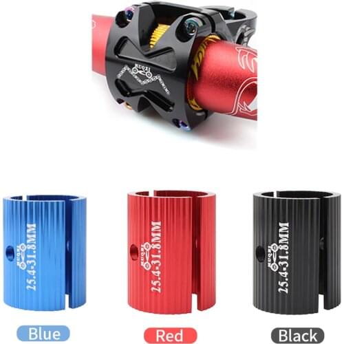 Bicycle Handlebar Conversion Sheet 25.4 Turn 31.8MM / 31.8 Turn 35MM Aluminum Alloy Stem Gasket For Cycling Bike Accessories