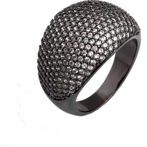 Beautiful and Classic and Quality White Gold-Color More CZ Zircon Wedding Rings for Women