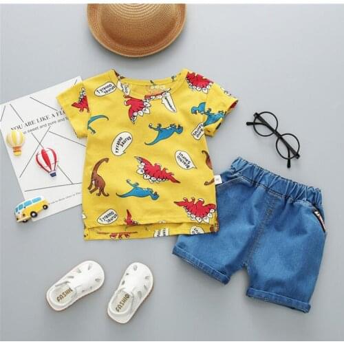 BibiCola Summer Newborn Baby Boy Clothes sets Star Short Sleeve T-shirt Tops+ short Pants Outfits Clothes Baby Clothing Set