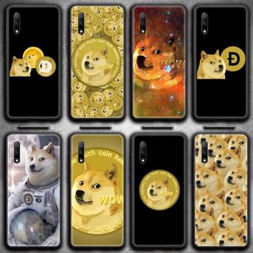Cute Dogecoin Doge Phone Cases For Huawei Nova 6se 7 7pro 7se honor 7A 8A 7C 9C Play