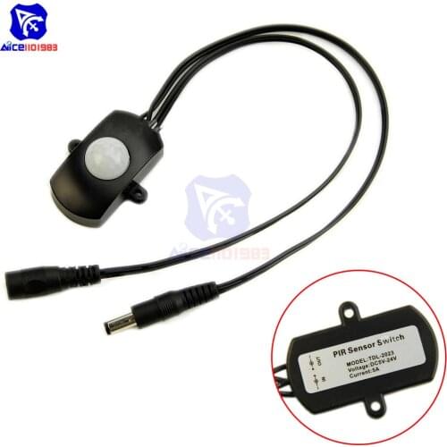 Human Detection Sensor Module Body Sensor LED Strip Automatic MINI PIR Infrared Motion Sensor Detector Switch DC 5V 24V