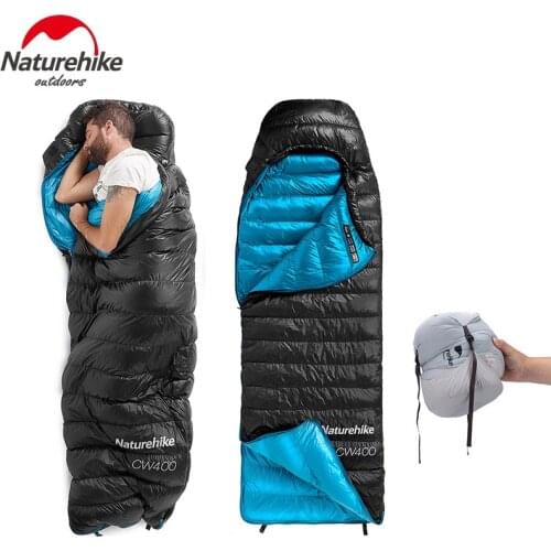 Naturehike Ultra Light Envelope Type White Goose Down Winter Thicken Warm Sleeping Bag Outdoor For Camping Hiking