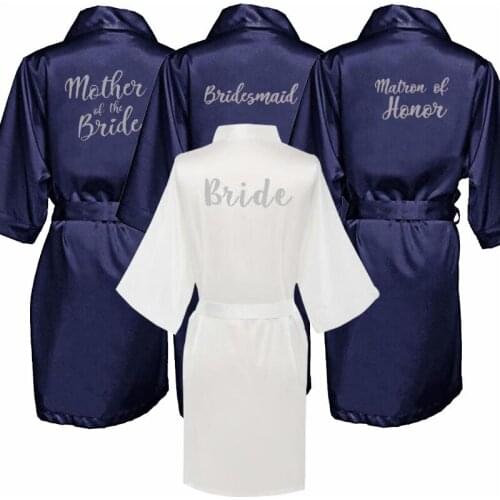 New brides babe bridal robes navy robe hen party getting marrried gift babe of honor bridesmaid kimono bride robes