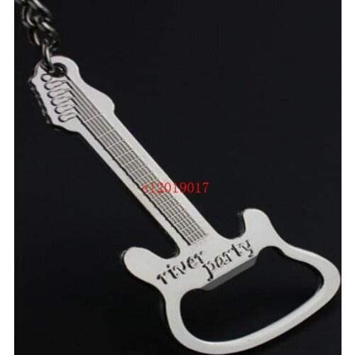 Personalized electric guitar bottle opener creative key chain car small gift Pendant