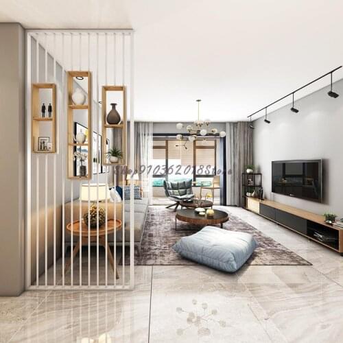 Simple Modern Iron Screen Partition Living Room Light Luxury Hollowed Out Entrance Porch Washstand Partition Wall Decorative