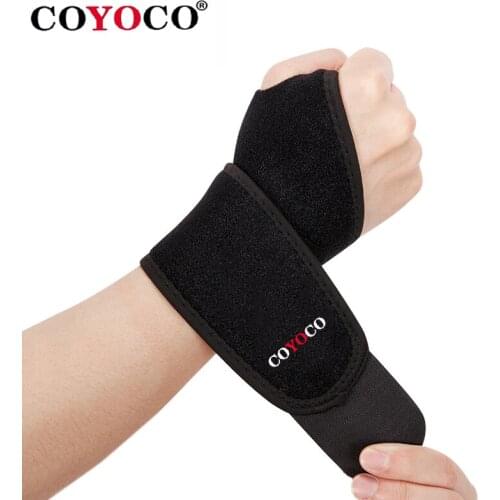 Adjustable Wrist Braces Protector Rubber Wristbands Hand Dispenser COYOCO Professional Sports Protection Support Gym Sanitzer
