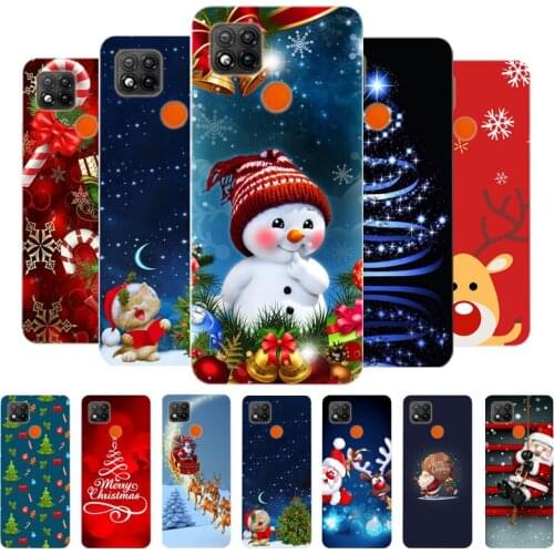 Christmas Case For Redmi 9C Case TPU Silicone Soft Phone Cover For Xiaomi Redmi 9C Case Global Version 6.53" Coque for Redmi 9 C