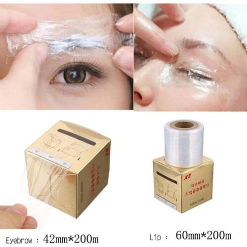 Cheapest 6 box permanent Makeup Tattoo Eyebrow/lips Plastic Wraps Cover Preservative Film microblading brows/lip/liner accessary