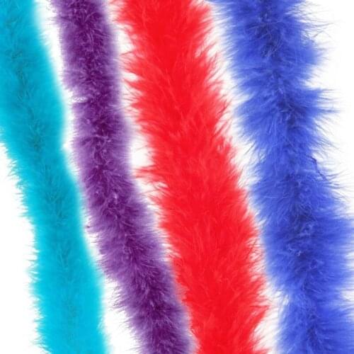 Natural Fluffy Feather Boa Strip Fluffy Craft Costume Slim Evening Dressup Ribbon Shawl For Wedding Plumes Decoration