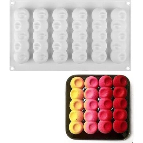 3D Meat ball Sushi Silicone Mold For Baking Cake Decorating Tools Chocolate ball Ice Cream Candy Dessert Bakeware