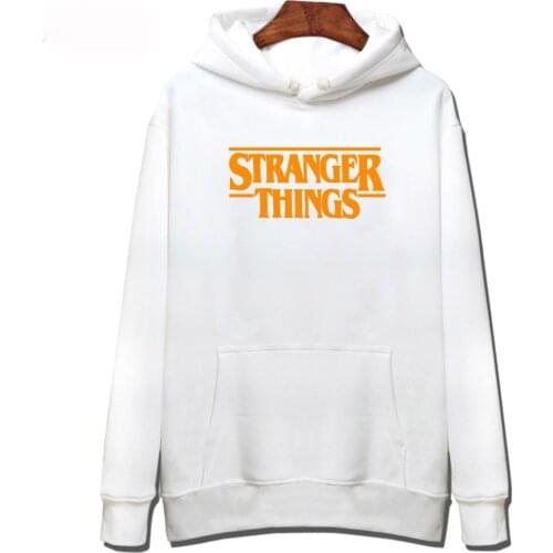 Hot Stranger things Hoodies Men/Women Autumn Winter Fashion Casual White Sweatshirt Print Stranger things Pullovers Hooded Coats