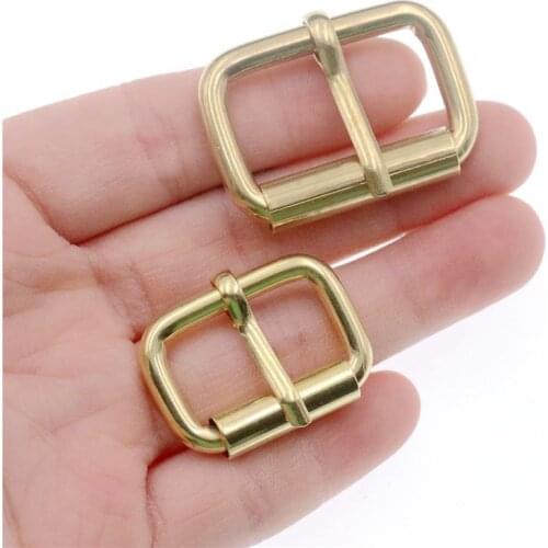 XUNZHE 2PCS Brass pin buckle Copper Mens Belts Pin Buckle DIY Caps Men Women Jeans Luggage Hardware Accessories 2cm/2.5cm/3.2cm