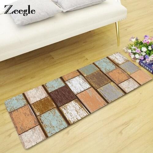 Zeegle Wood Pattern Floor Mat Carpet For Living Room Bathroom Bath Mat Kid Room Beside Mat Door Mat Home Decor