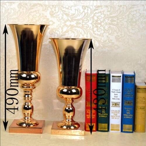 Gold wedding flower vase flower stand wedding decoration table centerpiece