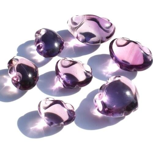 1 Pcs Natural Amethyst Crystal Ruyi Peace Craft For Pendants