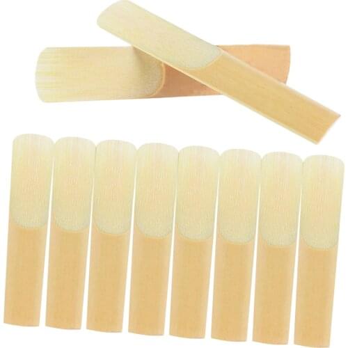 10 Pieces Saxophone Reeds 2.5 For Alto Saxophone Bands Alto Accessory Parts