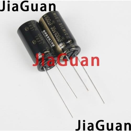 10PCS ELNA Thailand RFS SILMIC II 35V100uF 10X20MM NEW audio electrolytic capacitor SILMICII 100UF 35V