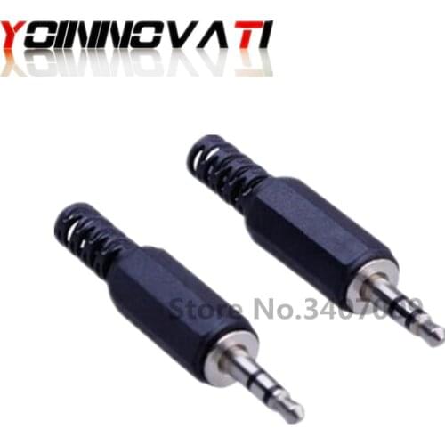 100PCS 3.5MM Stereo Audio Plug 3.5 Dual Encoding Audio Plug 3.5mm Stereo Plug