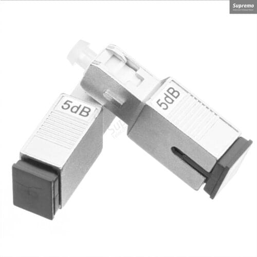 5PCS/Lot SC UPC 5bd Simplex Mode Fiber Optic Attenuator SC 5 dB Metal Male Fiber Attenuator FTTH Attenuator