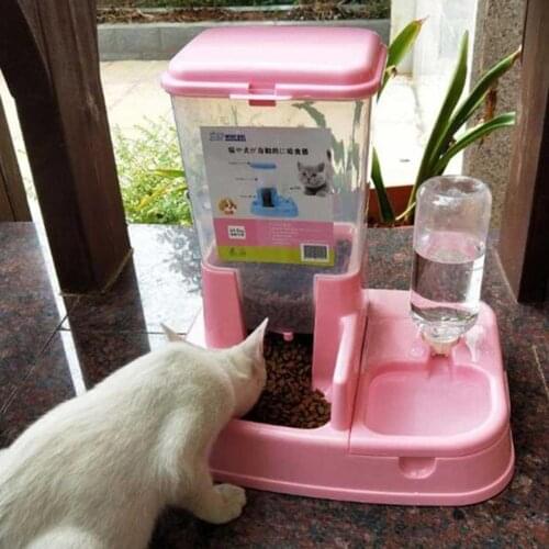 Pets Automatic water Feeder for Cat Dog Drinking Bowl Pet Food Dispenser Bottle Practical Cats and Feeding Tool mascotas dogs
