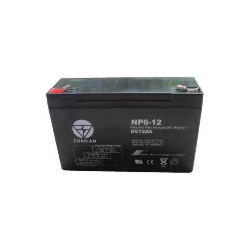 Free shipping 6V 12AH lead acid battery VRLA rechargeable battery