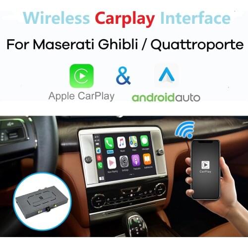 Wireless Carplay Module for Maserati Ghibli Quattroporte 2014 2015 2016 Android Auto Car Radio
