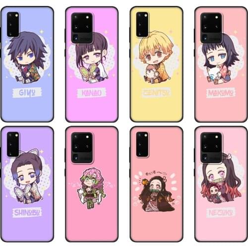 Black tpu Case For Samsung galaxy S20 /S20 PLUS/S20 ultra/S20+ /S20FE back cover Slayer Kimetsu No Yaiba