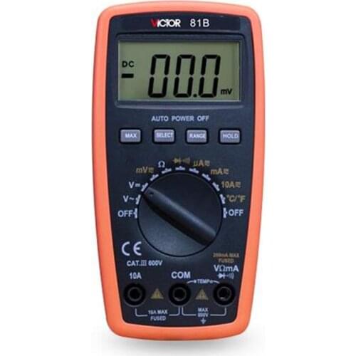 VICTOR VC81B / VC81D True RMS Digital Multimeter Resistance Capacitance Frequency Temperature Multimetro Electrical Tester